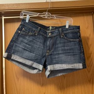 7 for all Mankind jean shorts